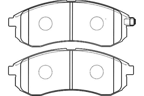 KAVO PARTS Комплект тормозных колодок, дисковый тормоз BP-5540